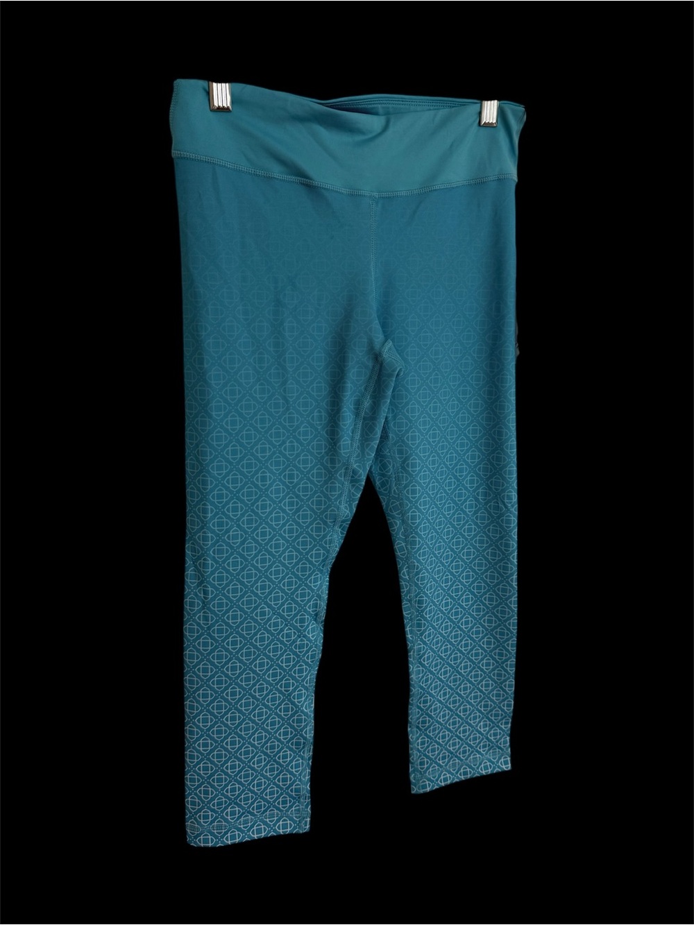 Teal Geometric Active Leggings